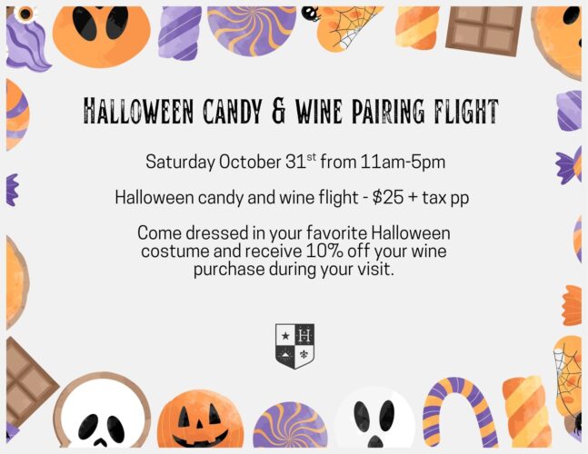 Halloween Candy Wine Pairing flight
