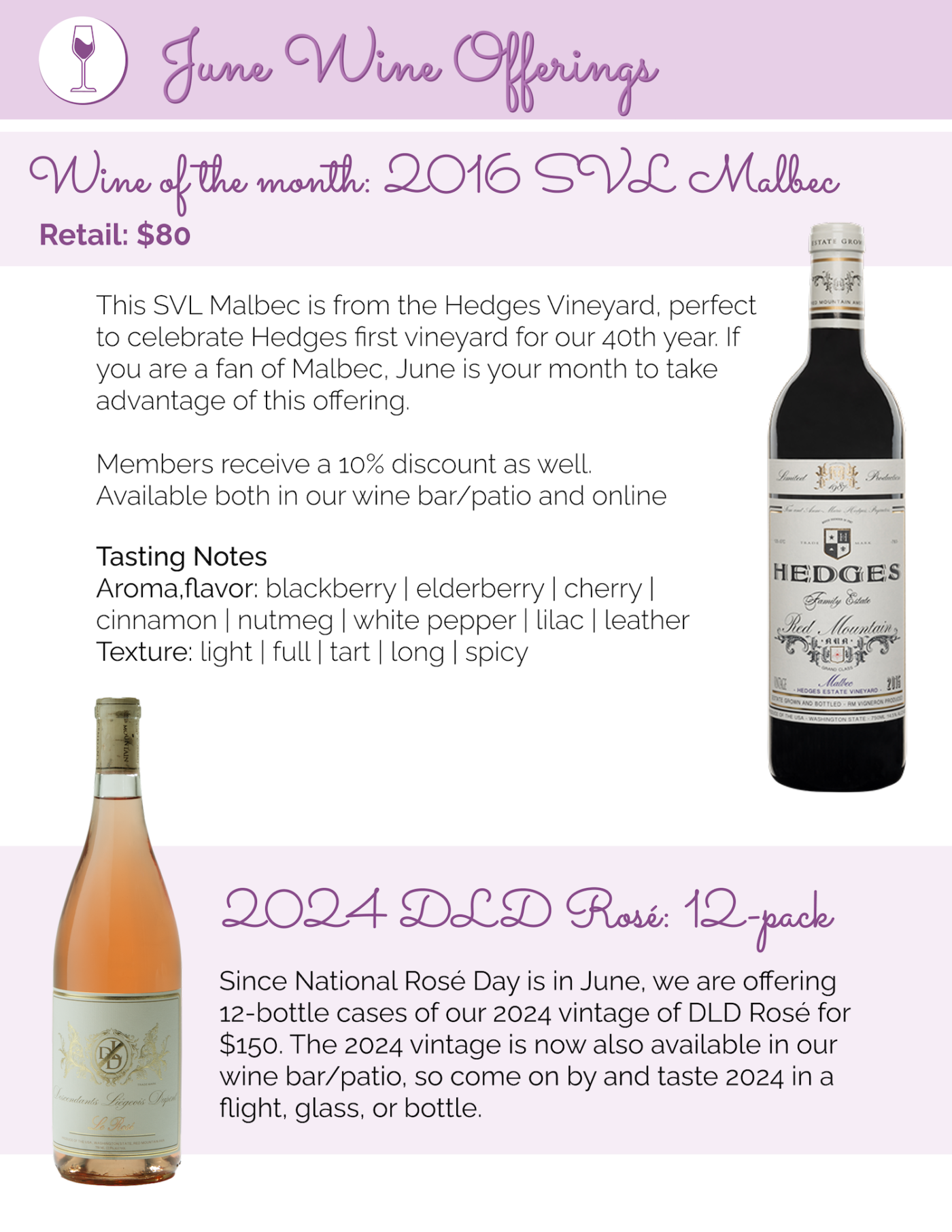 2 Wine for June