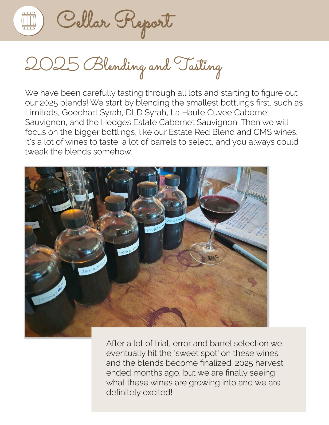 5 Cellar Report