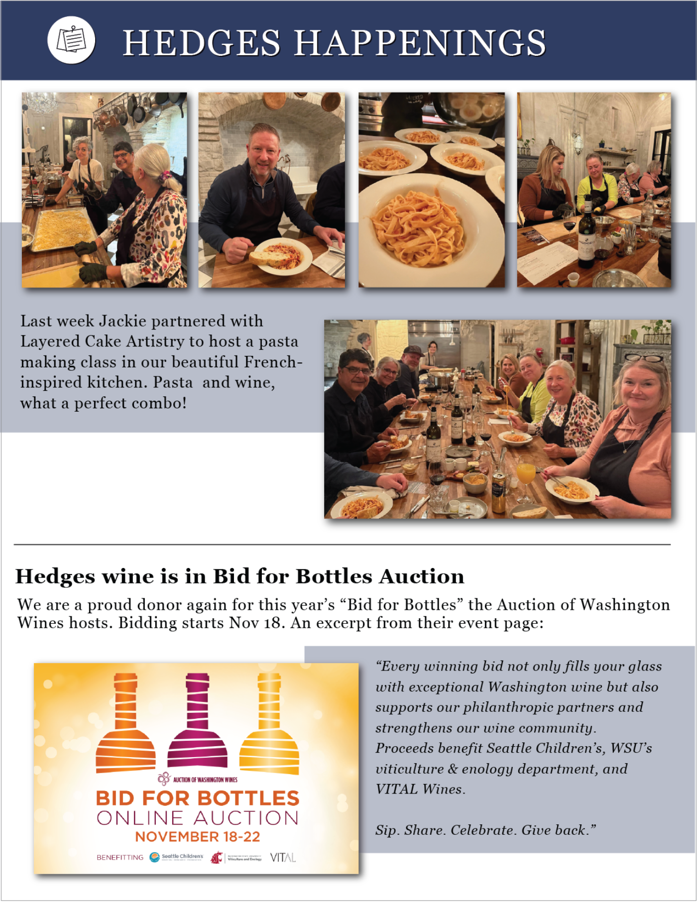 Nov Dec 2025 Newsletter 4 Hedges Happenings