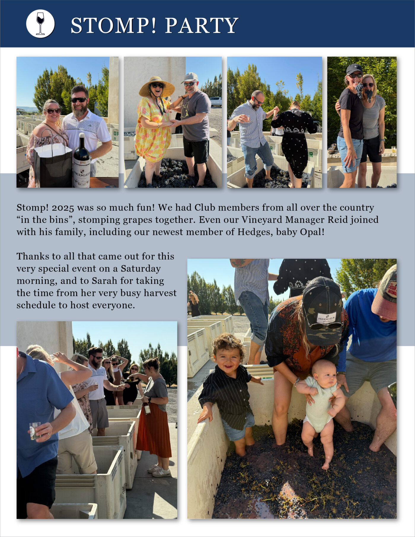 Sept Oct 2025 newsletter stomp