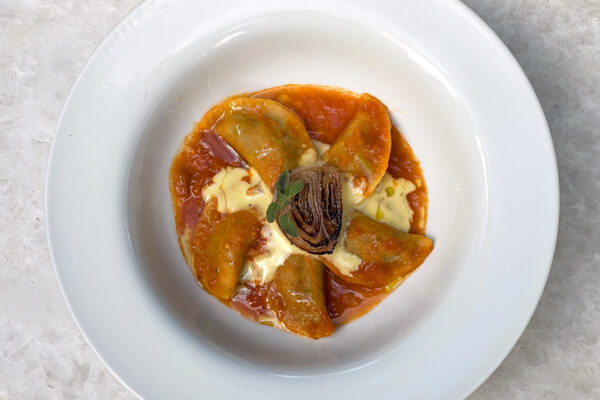 Short Rib Ravioli paired with 2009 Single Vineyard Limited Cabernet Sauvignon
